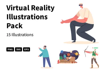 Realidad virtual Paquete de Ilustraciones