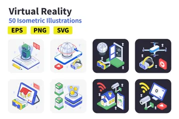 Realidad virtual Illustration Pack