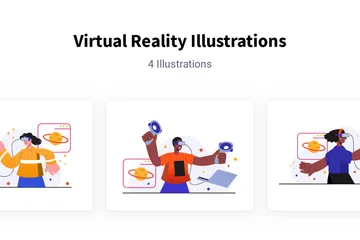 Realidad virtual Paquete de Ilustraciones