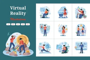 Réalité virtuelle Pack d'Illustrations
