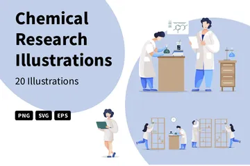Recherche chimique Pack d'Illustrations
