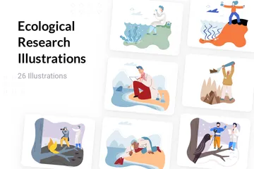 Recherche écologique Pack d'Illustrations