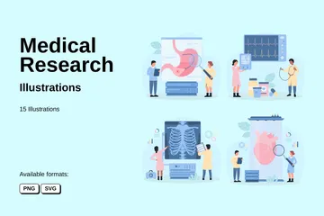 Recherche médicale Pack d'Illustrations