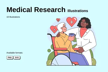 Recherche médicale Pack d'Illustrations