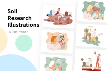 Recherche sur les sols Pack d'Illustrations