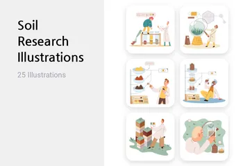 Recherche sur les sols Pack d'Illustrations