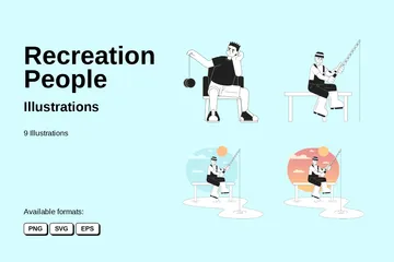 Recreation People Illustration Pack