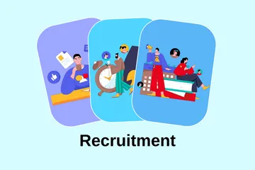 Recruitment Illustration Pack