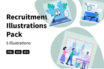 Recruitment Illustration Pack