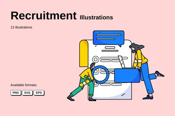 Recruitment Illustration Pack