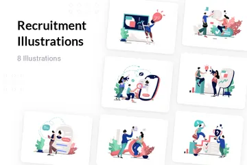 Recruitment Illustration Pack