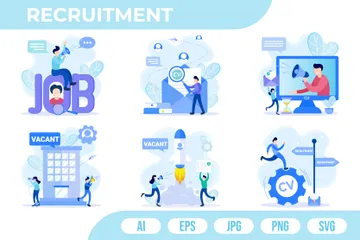 Recruitment Illustration Pack