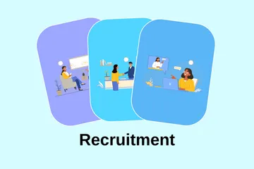 Recruitment Illustration Pack