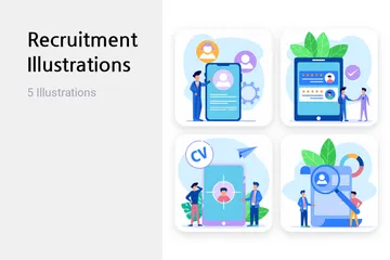 Recruitment Illustration Pack