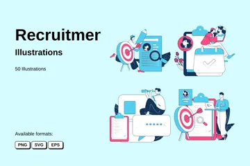 Recruitment Illustration Pack