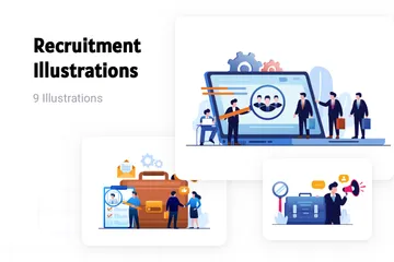 Recruitment Illustration Pack