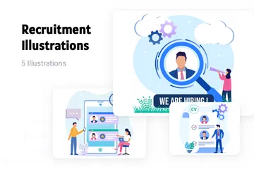 Recruitment Illustration Pack