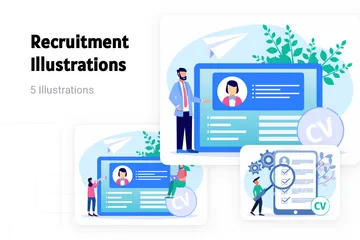 Recruitment Illustration Pack