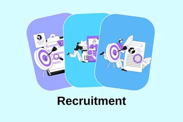 Recruitment Illustration Pack