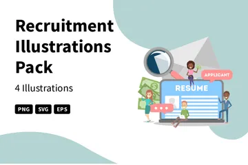 Recruitment Illustration Pack