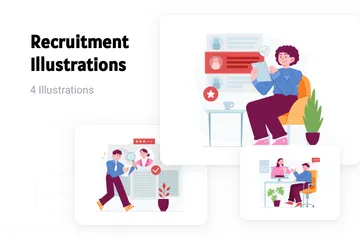 Recruitment Illustration Pack