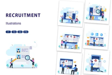 Recruitment Illustration Pack