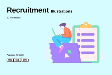 Recrutamento Pacote de Ilustrações