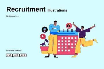 Recrutamento Pacote de Ilustrações