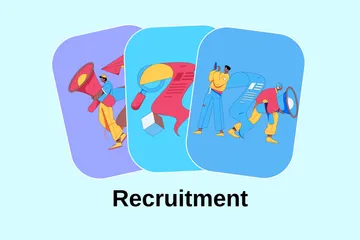 Recrutamento Pacote de Ilustrações