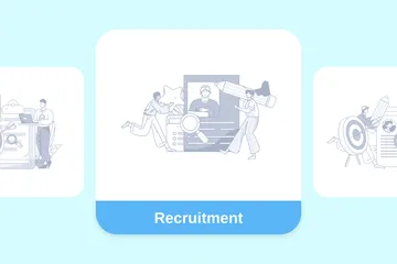 Recrutamento Pacote de Ilustrações