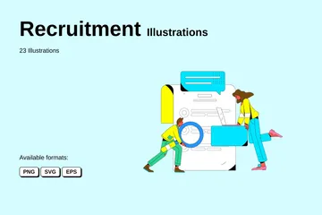 Recrutamento Pacote de Ilustrações