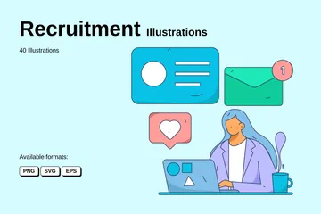 Recrutement Pack d'Illustrations