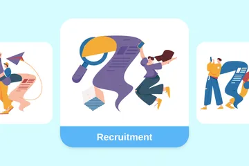 Recrutement Pack d'Illustrations