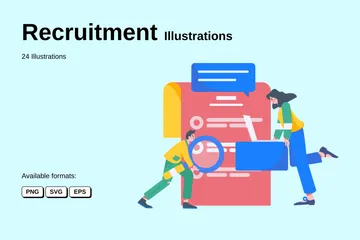 Recrutement Pack d'Illustrations