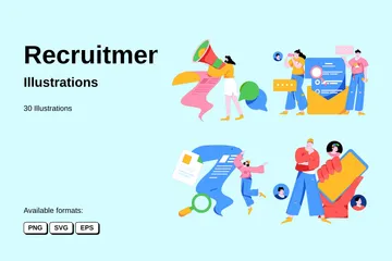 Recrutement Pack d'Illustrations