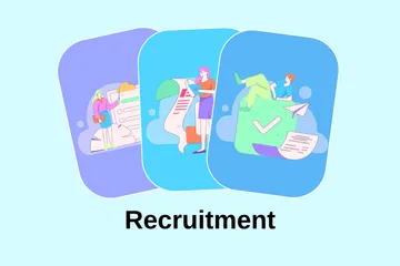 Recrutement Pack d'Illustrations