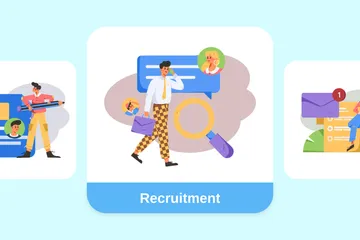 Recrutement Pack d'Illustrations