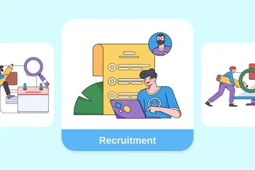 Recrutement Pack d'Illustrations