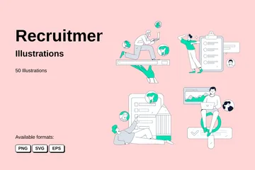 Recrutement Pack d'Illustrations