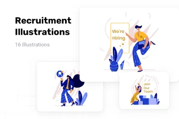 Recrutement Pack d'Illustrations