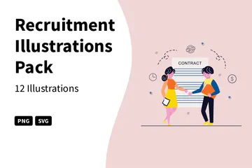 Recrutement Pack d'Illustrations