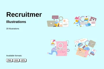 Recrutement Pack d'Illustrations