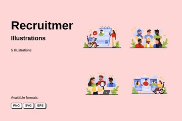 Recrutement Pack d'Illustrations