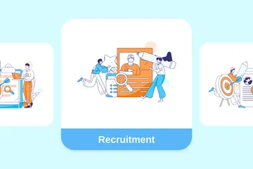 Recrutement Pack d'Illustrations