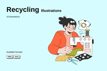 Recycling Illustration Pack