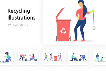 Recycling Illustration Pack