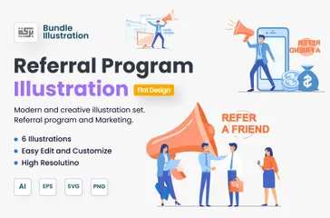 Referral Program Illustration Pack