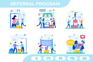 Referral Program Illustration Pack