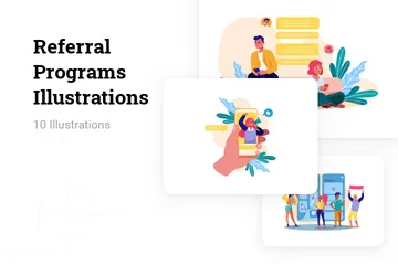 Referral Programs Illustration Pack