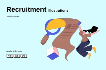 Rekrutierung Illustrationspack